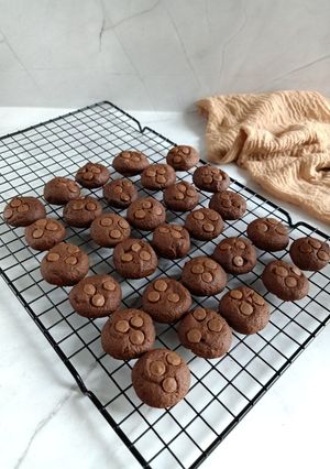 Foto resep Double Choco Chips Cookies Gluten Free