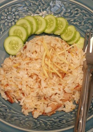 รูปของ ข้าวผัดขิง(เจ)​