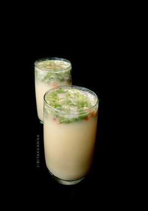 A picture of Sattu Ka Ghol/ Savoury Sattu Ka Sherbet.