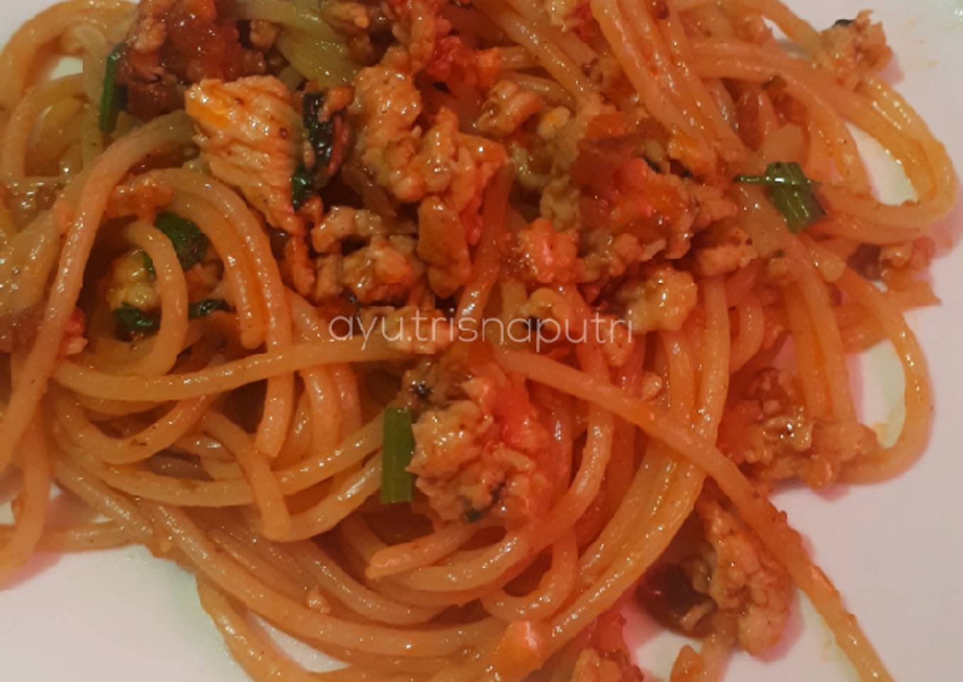 Spagetti ayam