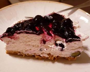 Unique Cuisine Southern Icelandic Blueberry Skyr Cake Delicious and Healthy