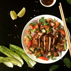A picture of Filipino Chicken Adobo Salad.