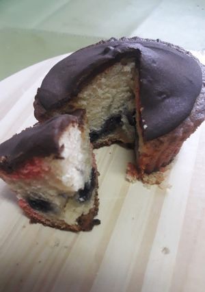 Una foto de Muffins de arándanos y limón