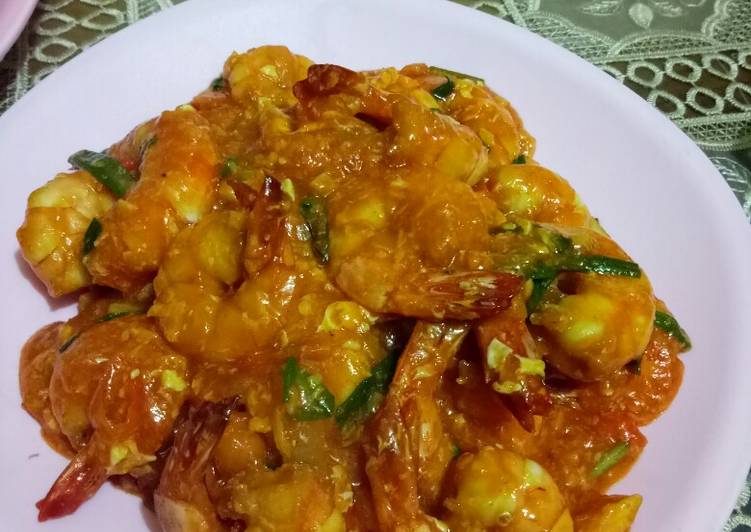 Resep Udang Saus Padang, Lezat Sekali