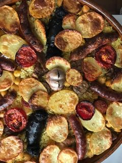 Una foto de Arroz al horno valenciano
