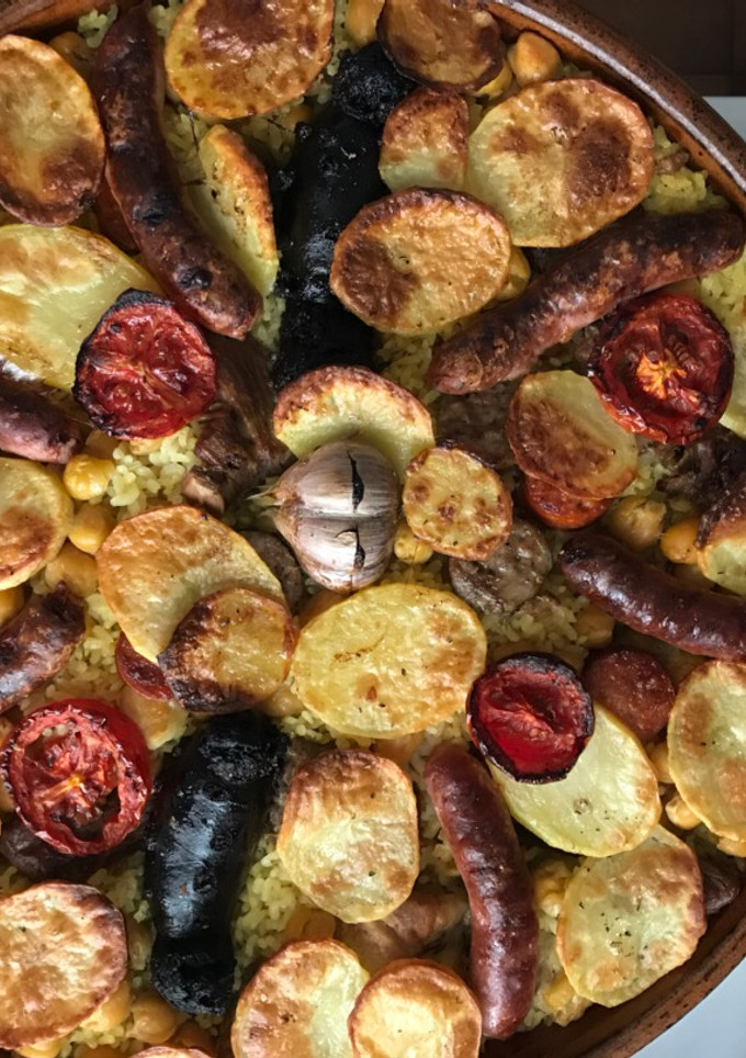 Una foto de Arroz al horno valenciano