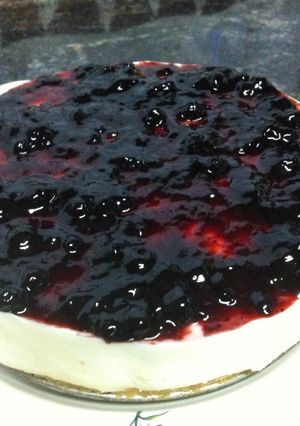 Foto principal de Tarta de queso naranja y arandano