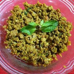A picture of Hari Mirch Keema.
