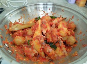 Foto resep Balado Cumi Asin + Pindang Ikan Tongkol + Bakso + Fishroll