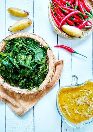 Gambar Sambal Godok dengan Pucuk Ubi Celur