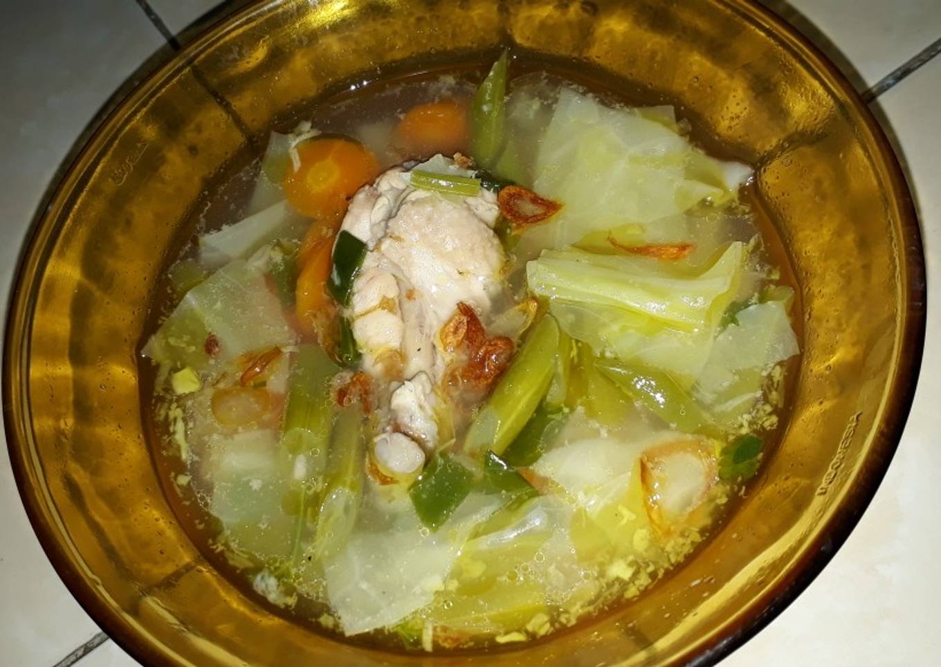 Sayur sop isi sayap ayam