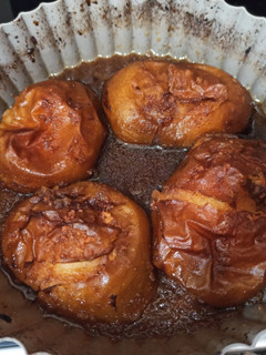 Una foto de Manzanas asadas a la sidra en airfryer