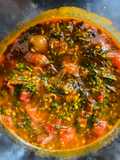 Baby tomato shaak (curry)