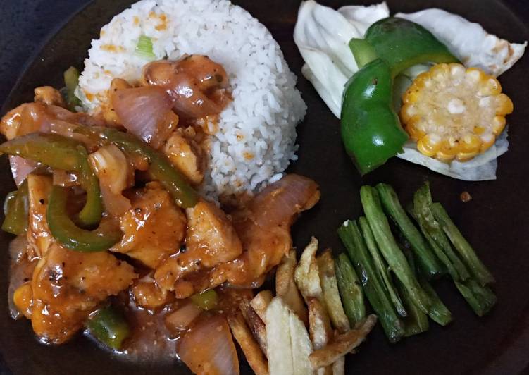 Step-by-Step Guide to Make Perfect Quick chicken sizzlers(without sizzlers pan)