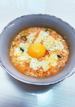A picture of Diet Oatmeal Kimchi Porridge.