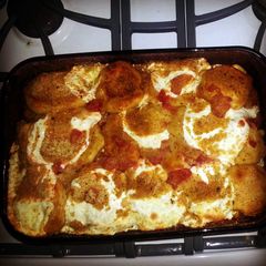 A picture of Pizza Parm and Mozzarella Biscuits.