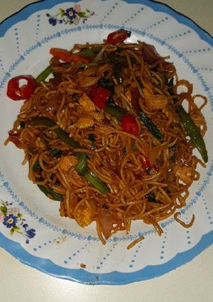 A picture of Indonesian-Mie Goreng.