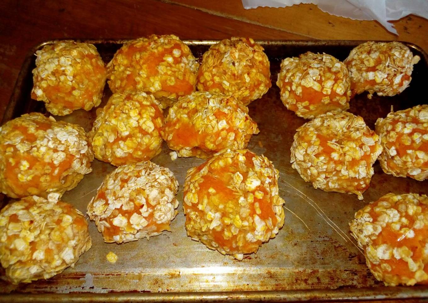 Bolitas de calabaza con avena