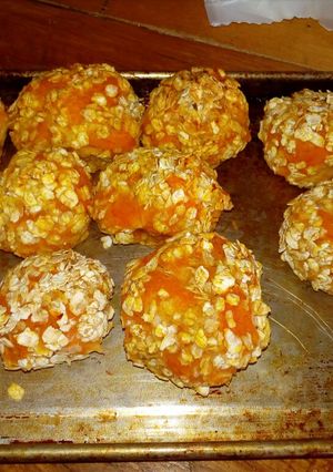 Una foto de Bolitas de calabaza con avena