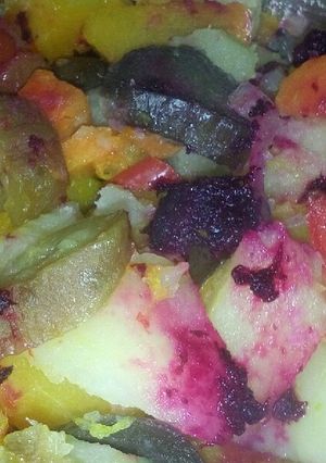 Una foto de Ensalada de vegetales🍆