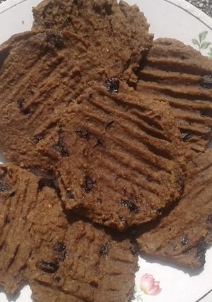 Una foto de Galletas de garbanzo, avena y chocolate