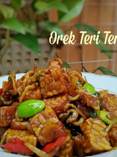 Foto resep Orek teri tempe