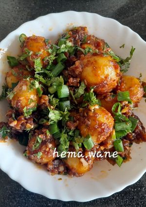 A picture of Honey chilli Baby potato starter.