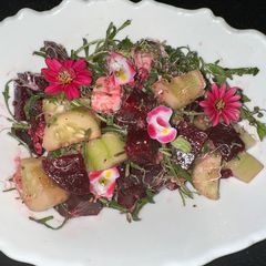 Beetroot, feta and herb salad - truly Wow 😂❤️❤️ A picture of Beetroot, feta and herb salad - truly Wow 😂❤️❤️.