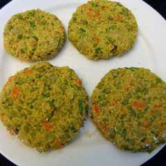 Una foto de Hamburguesas de Arvejas y Ciboulette