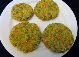 Una foto de Hamburguesas de Arvejas y Ciboulette
