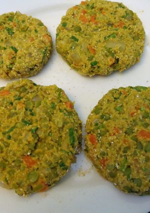 Una foto de Hamburguesas de Arvejas y Ciboulette