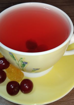 عکسی از دستور چای آلبالو 🍒