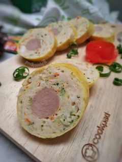 Foto resep Rolade ayam sayuran $ Sosis