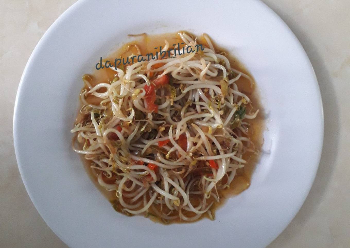 Tumis toge rasa jamur/cah toge istimewa@trik msk jitu