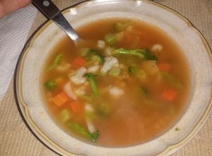 Una foto de Sopa con verduras