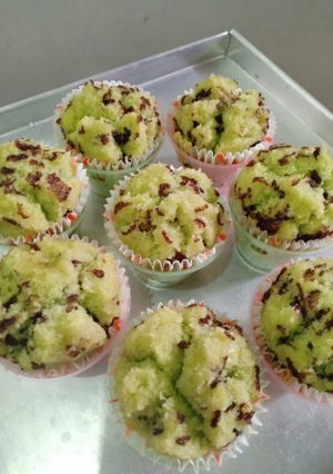 Foto resep Bolu kukus pandan berbintik