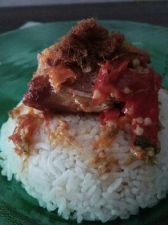 Foto resep Nasi ayam geprek ala chika