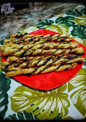 Foto resep Choco Cheese Puff Pastry Twists