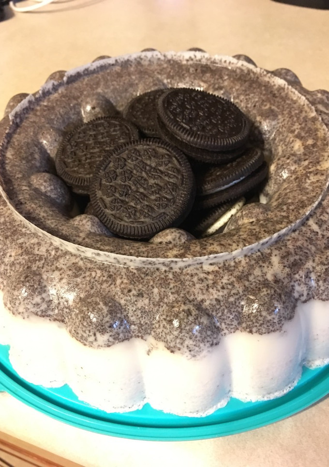 Una foto de Gelatina de galletas oreo