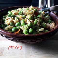 A picture of Poha Mutter.