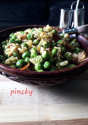 A picture of Poha Mutter.