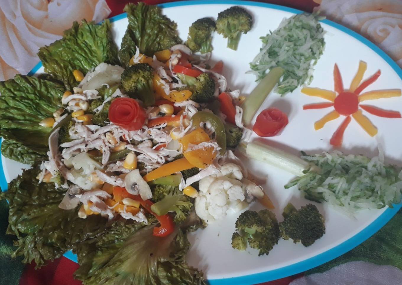 Healthy Chickveg Salad