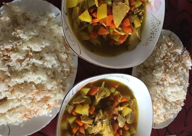 يخنة الدجاج مع البطاطا والجزر