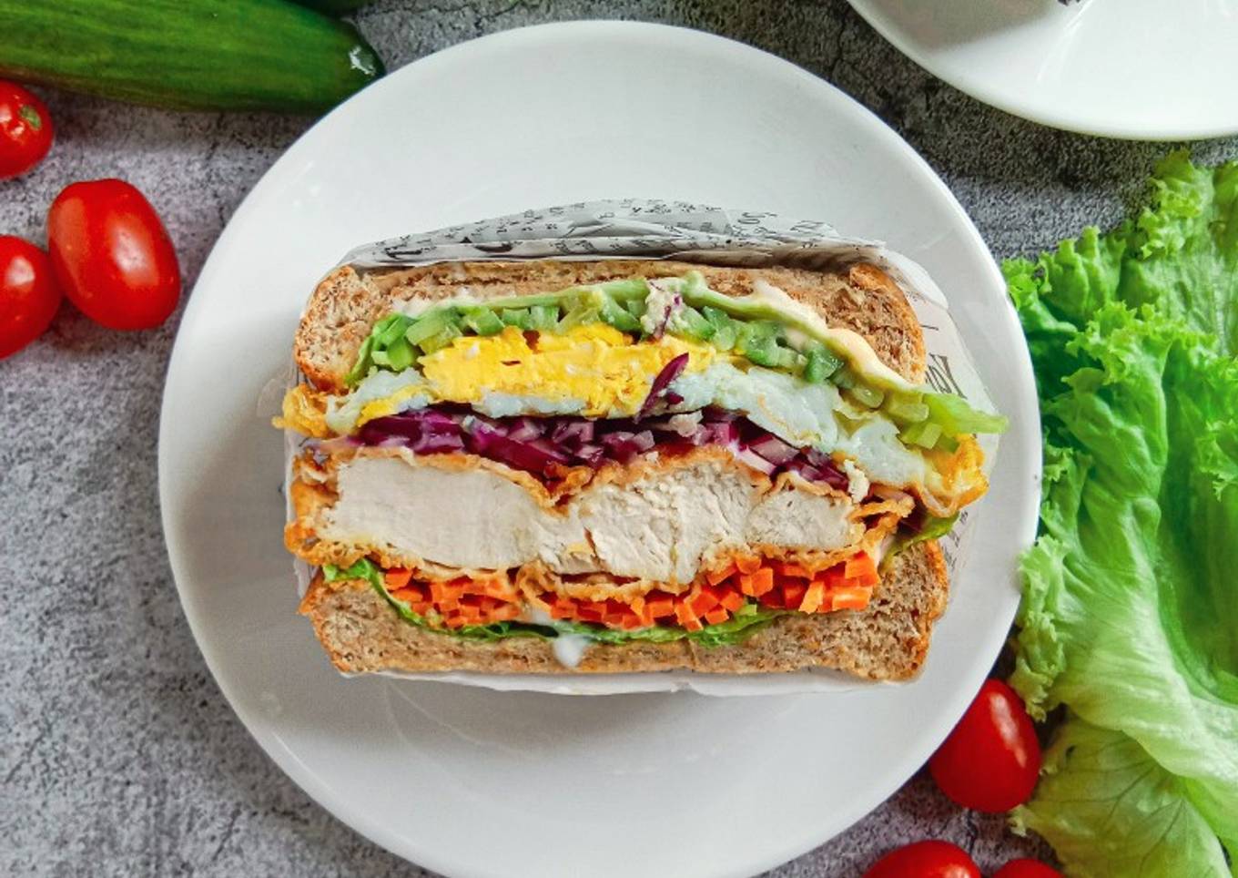 Vanpak Ayam dengan Keju