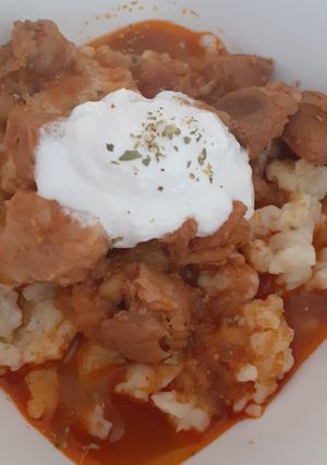 Sertéspörkölt🐷 Nokedlivel recept fotója