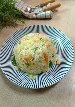 A picture of Vegetable Egg Fried Rice.