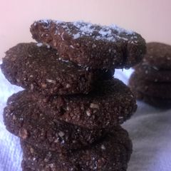 A picture of No Bake Chocolate Cookies.