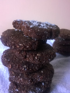 A picture of No Bake Chocolate Cookies.