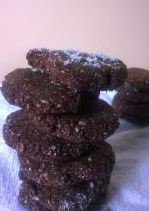 A picture of No Bake Chocolate Cookies.