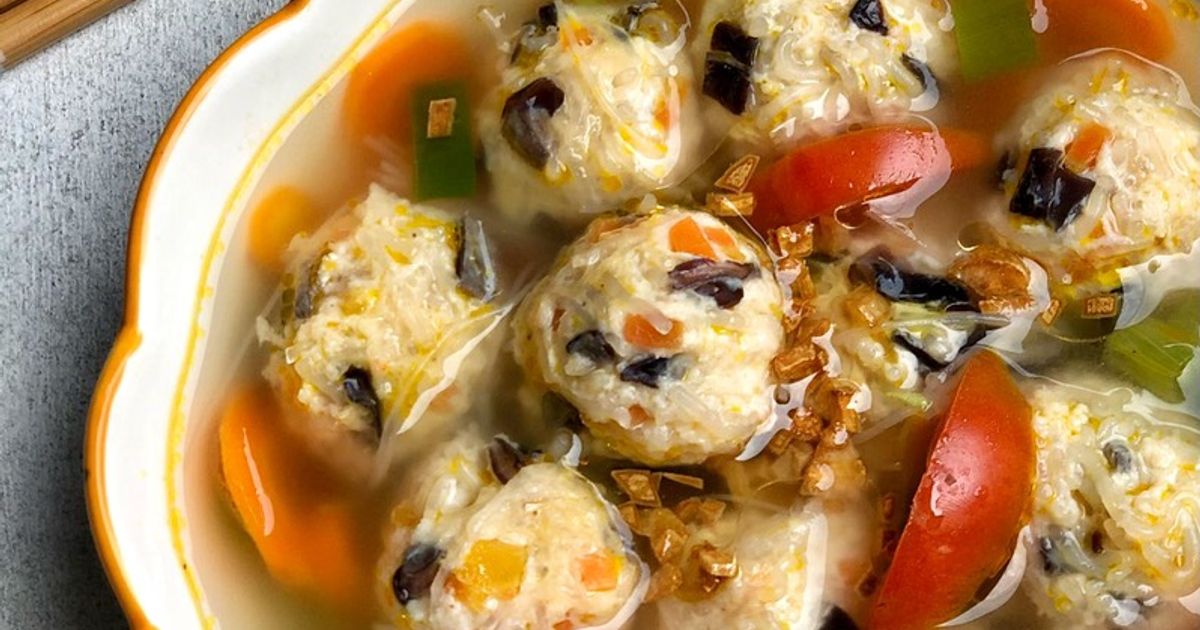 Resep bakso rambutan ayam udang rumahan enak dan mudah - Cookpad